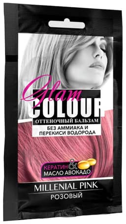 Бальзам для волос оттеночный FARA Glam Colour 40 мл, Розовый