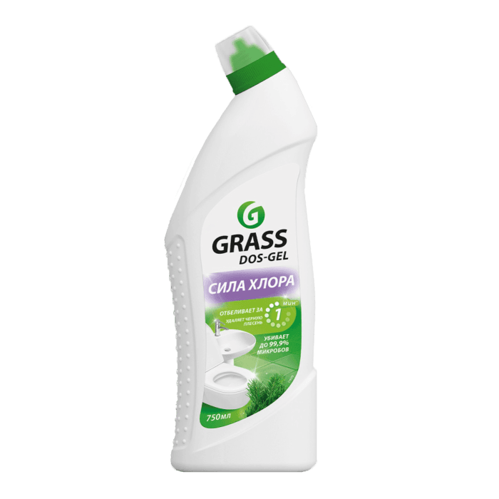 Дезинфицирующий чистящий гель 750 мл Dos Gel Grass