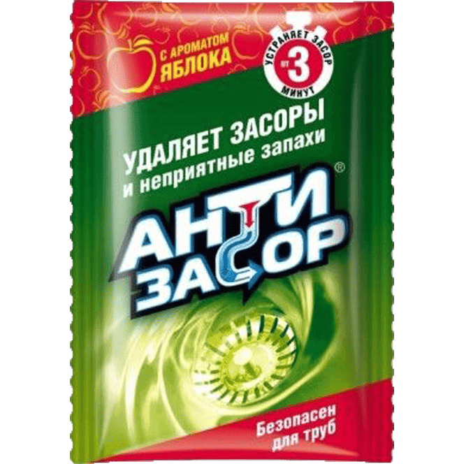 Антизасор 70 г гранулированное средство для удаления засора в трубах, Яблоко 50 гр А3005 Антизасор 70 г гранулированное средство для удаления засора в трубах, Яблоко 50 гр А3005