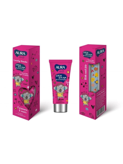 Подарочный набор "AURA" BEAUTY Lovely Hands/Крем для рук 50 мл + пилочка для ногтей Подарочный набор "AURA" BEAUTY Lovely Hands/Крем для рук 50 мл + пилочка для ногтей