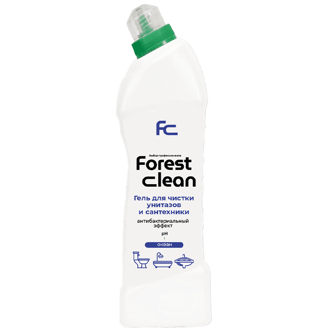 Гель для чистки унитаза 750 мл "FOREST Clean", Океан Гель для чистки унитаза 750 мл "FOREST Clean", Океан