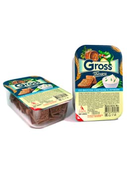 Гренки "Gross" 90 гр. контейнер, Сметана с лучком Гренки "Gross" 90 гр. контейнер, Сметана с лучком