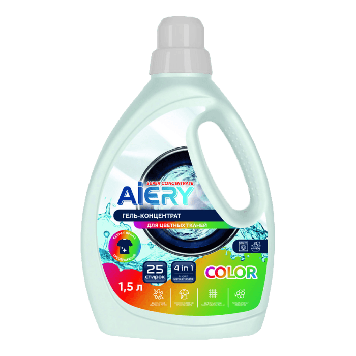 Гель для стирки белья 1,5 л "AiERY" Color Гель для стирки белья 1,5 л "AiERY" Color