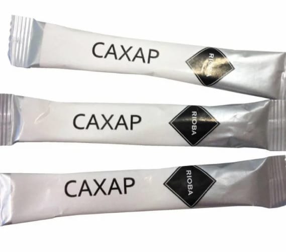 Сахар в стике 5г/10кг (2000 шт.кор), Зеленый Сахар в стике 5г/10кг (2000 шт.кор), Зеленый