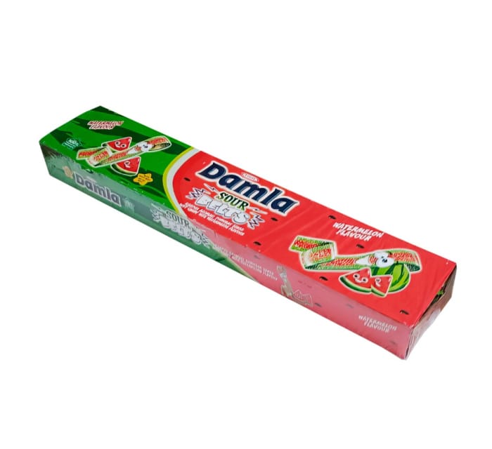 Мармелад "Damla" Sour Belts 15г (72 шт.упак), Арбуз Мармелад "Damla" Sour Belts 15г (72 шт.упак), Арбуз