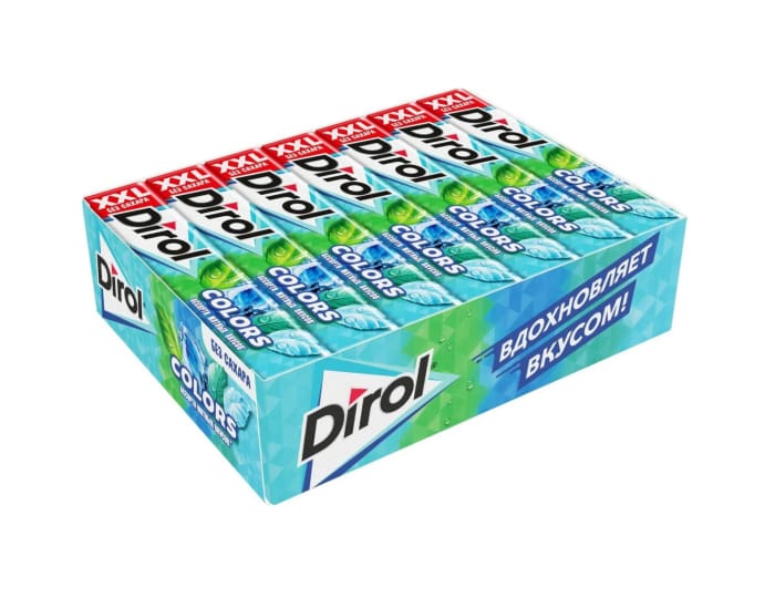 Жевательная резинка "Dirol" (30 шт.упак), Colors Жевательная резинка "Dirol" (30 шт.упак), Colors